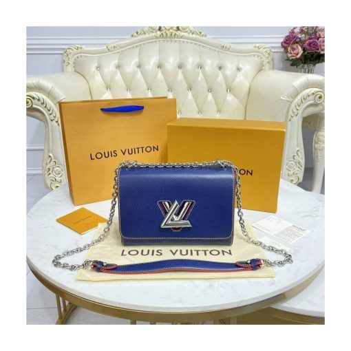 Louis Vuitton Epi Leather Twist MM M50282 Navy Blue/Red - Image 3