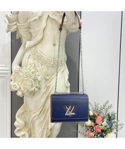 Louis Vuitton Epi Leather Twist MM M50282 Navy Blue/Red