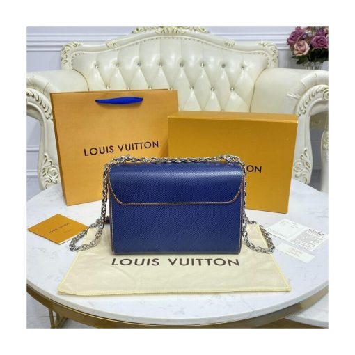 Louis Vuitton Epi Leather Twist MM M50282 Navy Blue/Red - Image 5