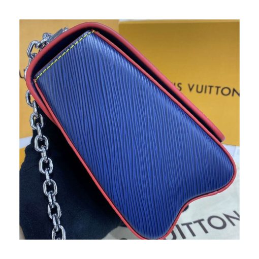 Louis Vuitton Epi Leather Twist MM M50282 Navy Blue/Red - Image 7