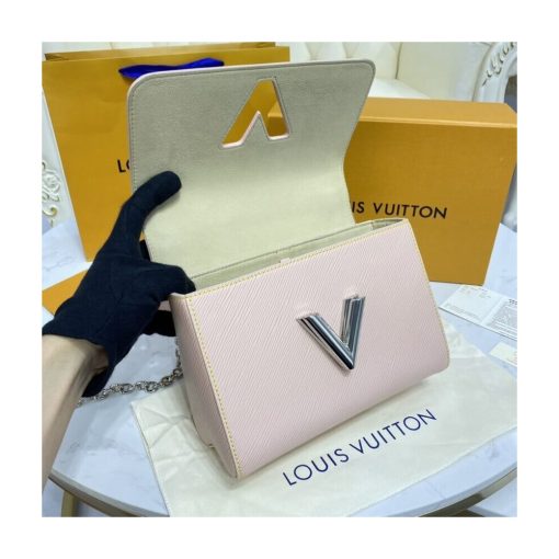Louis Vuitton Epi Leather Twist MM M50282 Rose Ballerine - Image 14