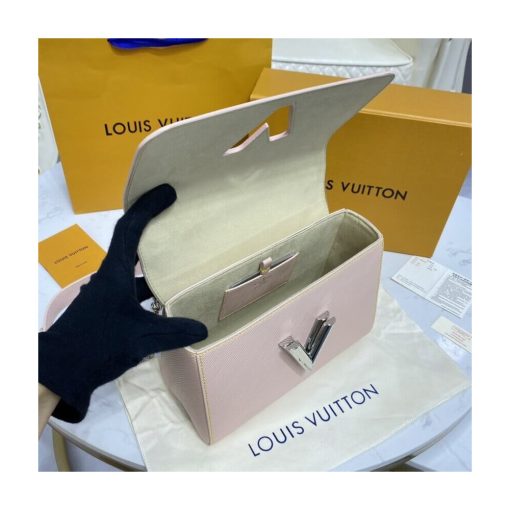 Louis Vuitton Epi Leather Twist MM M50282 Rose Ballerine - Image 15