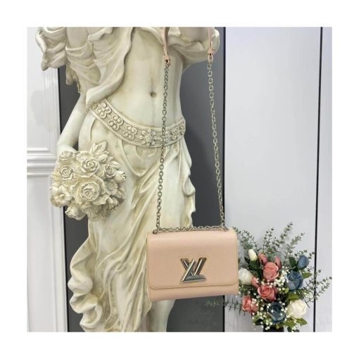 Louis Vuitton Epi Leather Twist MM M50282 Rose Ballerine - Image 3