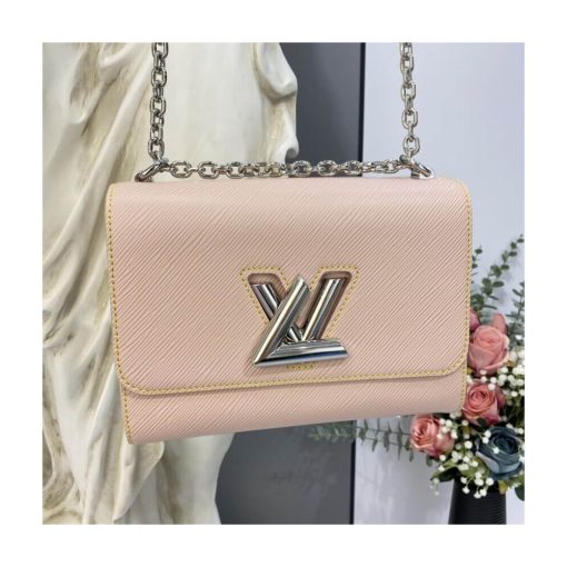 Louis Vuitton Epi Leather Twist MM M50282 Rose Ballerine - Image 4