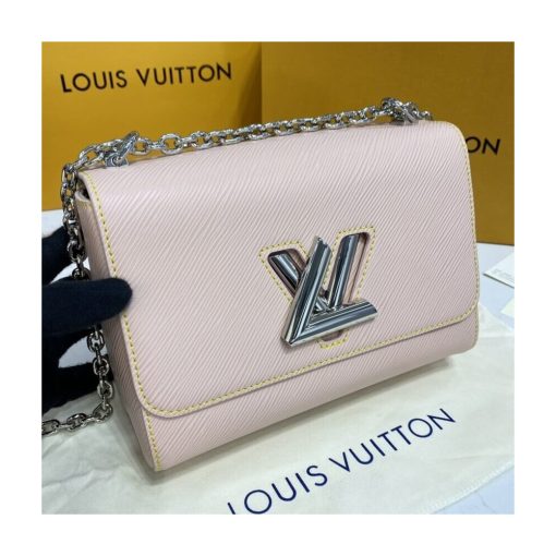 Louis Vuitton Epi Leather Twist MM M50282 Rose Ballerine - Image 9