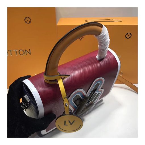 Louis Vuitton Epi Leather Twist MM M52514 Deep Red - Image 4