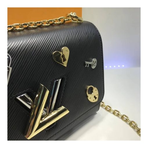 Louis Vuitton Epi Leather Twist MM M52891 Black - Image 4