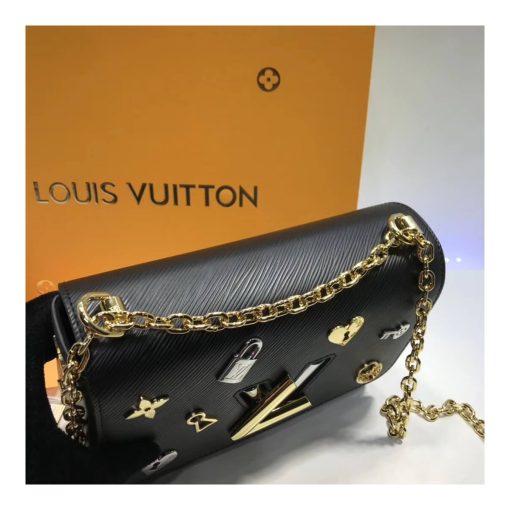 Louis Vuitton Epi Leather Twist MM M52891 Black - Image 5