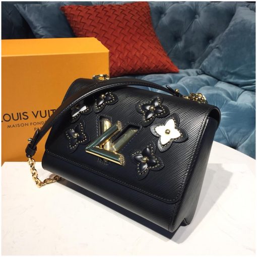 Louis Vuitton Epi Leather Twist MM M53762 Black - Image 3