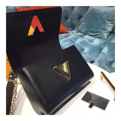 Louis Vuitton Epi Leather Twist MM M53762 Black - Image 10