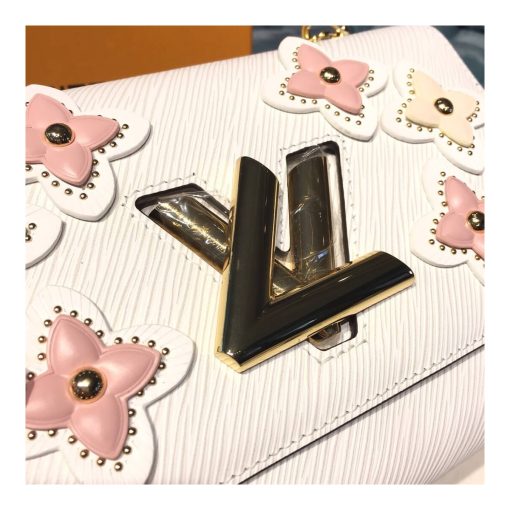 Louis Vuitton Epi Leather Twist MM M53762 White - Image 7