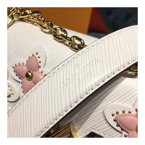 Louis Vuitton Epi Leather Twist MM M53762 White - Image 9