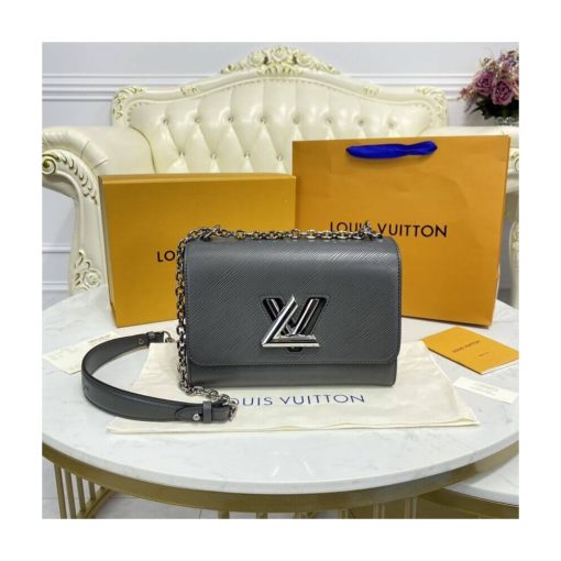 Louis Vuitton Epi Leather Twist MM M56530 Gray - Image 5