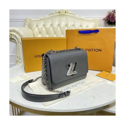 Louis Vuitton Epi Leather Twist MM M56530 Gray - Image 6