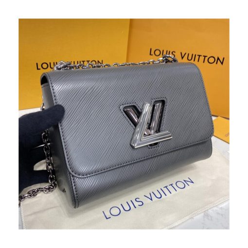 Louis Vuitton Epi Leather Twist MM M56530 Gray - Image 9