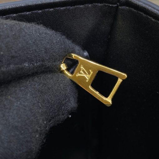 Louis Vuitton Epi Leather Twist MM with Monogram Flowers Chain Black - Image 9