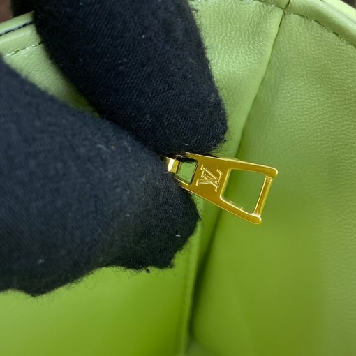 Louis Vuitton Epi Leather Twist PM with Monogram Flowers Chain Green - Image 13