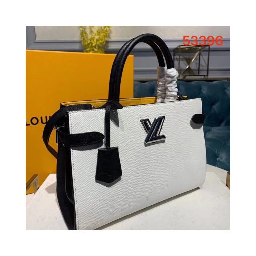 Louis Vuitton Epi Leather Twist Tote M54810 White - Image 3