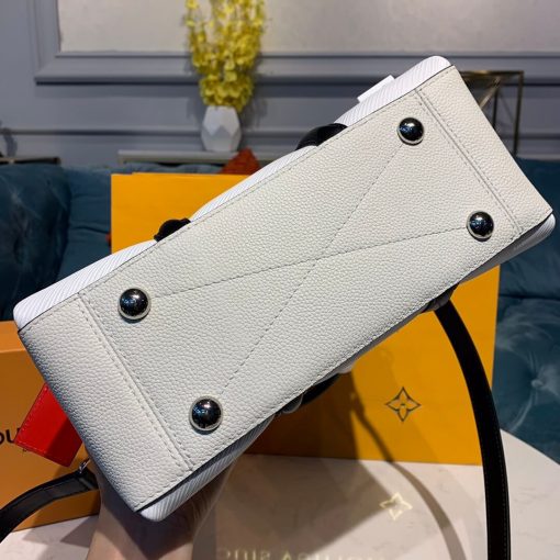 Louis Vuitton Epi Leather Twist Tote M55613 White - Image 4