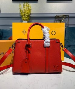 Louis Vuitton Epi Leather Twist Tote M55613 Red