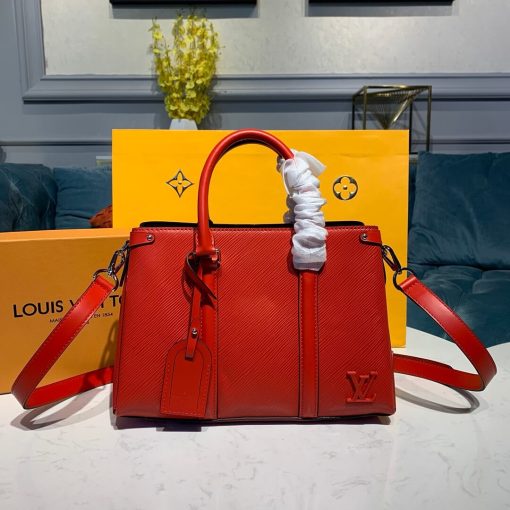 Louis Vuitton Epi Leather Twist Tote M55613 Red