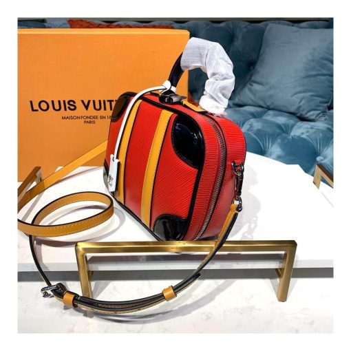 Louis Vuitton Epi Leather Valisette BB M55524 Red - Image 3