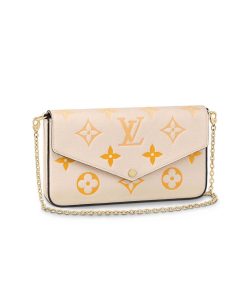 Louis Vuitton Félicie Pochette M80498 Cream