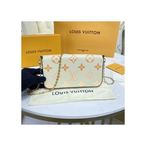 Louis Vuitton Félicie Pochette M80498 Cream - Image 6