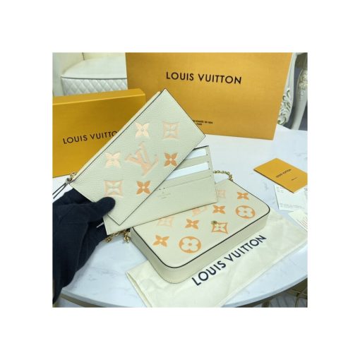Louis Vuitton Félicie Pochette M80498 Cream - Image 13