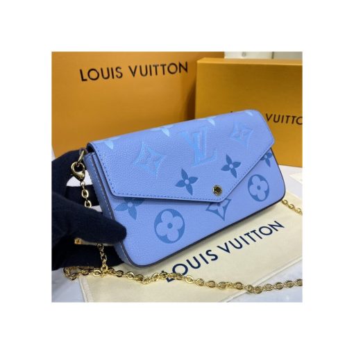 Louis Vuitton Felicie Pochette M80489 Blue - Image 4