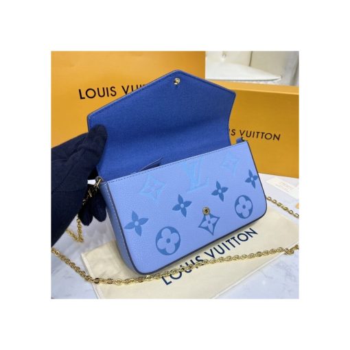Louis Vuitton Felicie Pochette M80489 Blue - Image 7