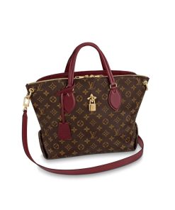 Louis Vuitton Flower Zipped Tote MM M44347 M44348 M44360 Burgundy