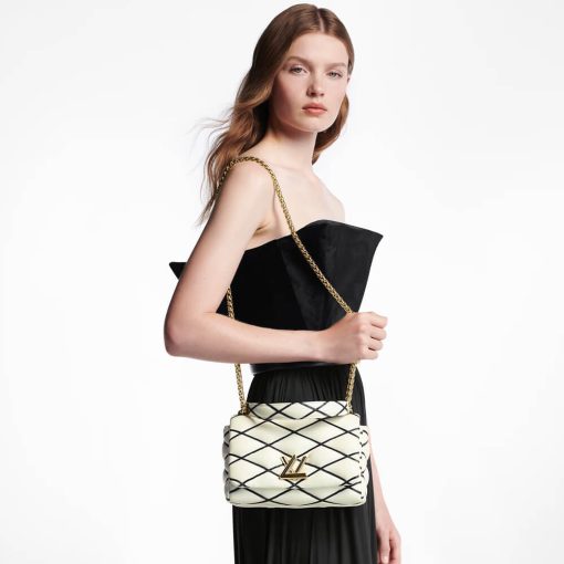 Louis Vuitton GO-14 MM Bag M22890 White/Black - Image 2