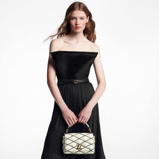 Louis Vuitton GO-14 MM Bag M22890 White/Black - Image 3