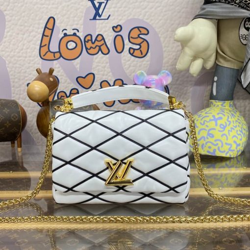 Louis Vuitton GO-14 MM Bag M22890 White/Black - Image 7