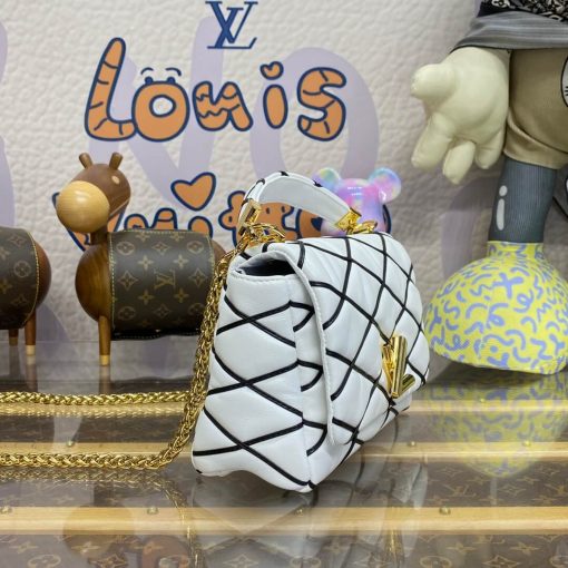 Louis Vuitton GO-14 MM Bag M22890 White/Black - Image 9