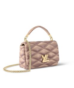 Louis Vuitton GO-14 MM Bag M23568 Beige/Pink
