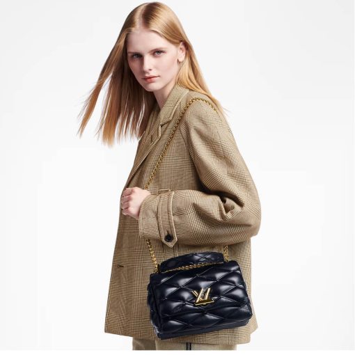 Louis Vuitton GO-14 MM Bag M23682 Navy Blue - Image 2