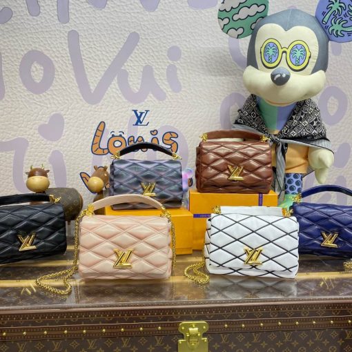 Louis Vuitton GO-14 MM Bag M23682 Navy Blue - Image 14