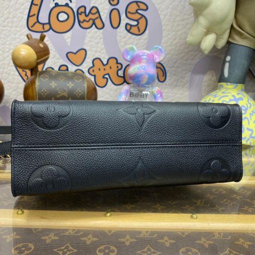 Louis Vuitton Grained Cowhide Leather OnTheGo East West Bag M23698 M23640 Black - Image 5
