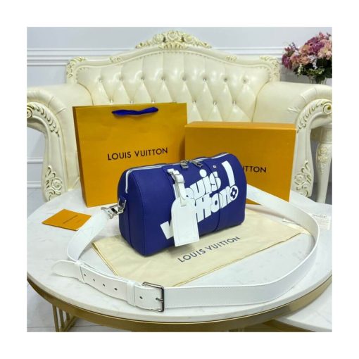 Louis Vuitton Keepall XS M80842 Blue - Image 6
