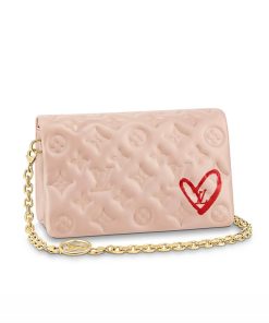 Louis Vuitton Limited Edition Pochette Coussin M80834 Dragee Pink