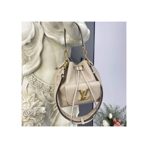 Louis Vuitton Lockme Bucket M57687 M57688 M57689 Grey - Image 3