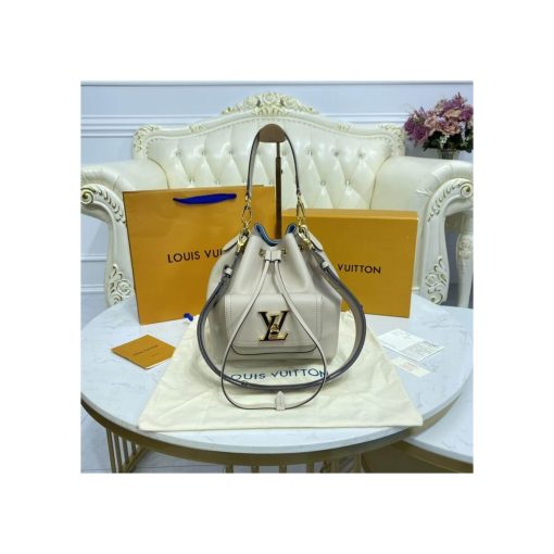 Louis Vuitton Lockme Bucket M57687 M57688 M57689 Grey - Image 4