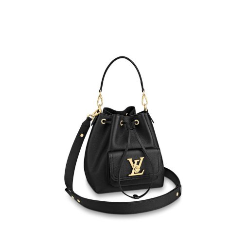 Louis Vuitton Lockme Bucket M57687 M57688 M57689 Black
