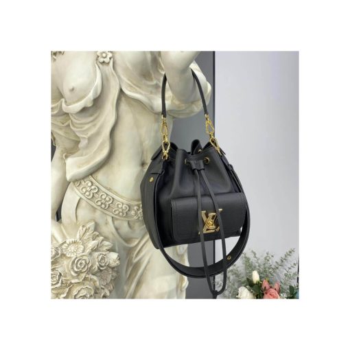 Louis Vuitton Lockme Bucket M57687 M57688 M57689 Black - Image 3