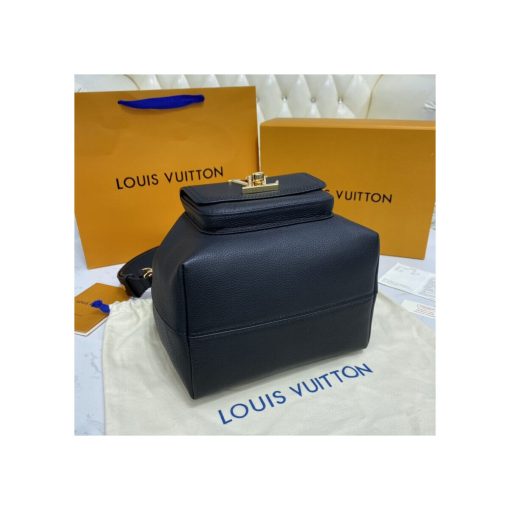 Louis Vuitton Lockme Bucket M57687 M57688 M57689 Black - Image 7