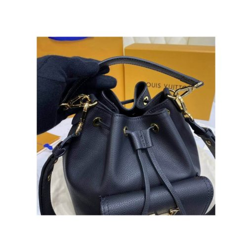 Louis Vuitton Lockme Bucket M57687 M57688 M57689 Black - Image 8