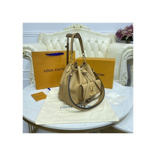 Louis Vuitton Lockme Bucket M57687 M57688 M57689 Apricot - Image 4