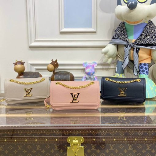 Louis Vuitton LockMe Chain Bag East West M22303 M22304 Grey - Image 11